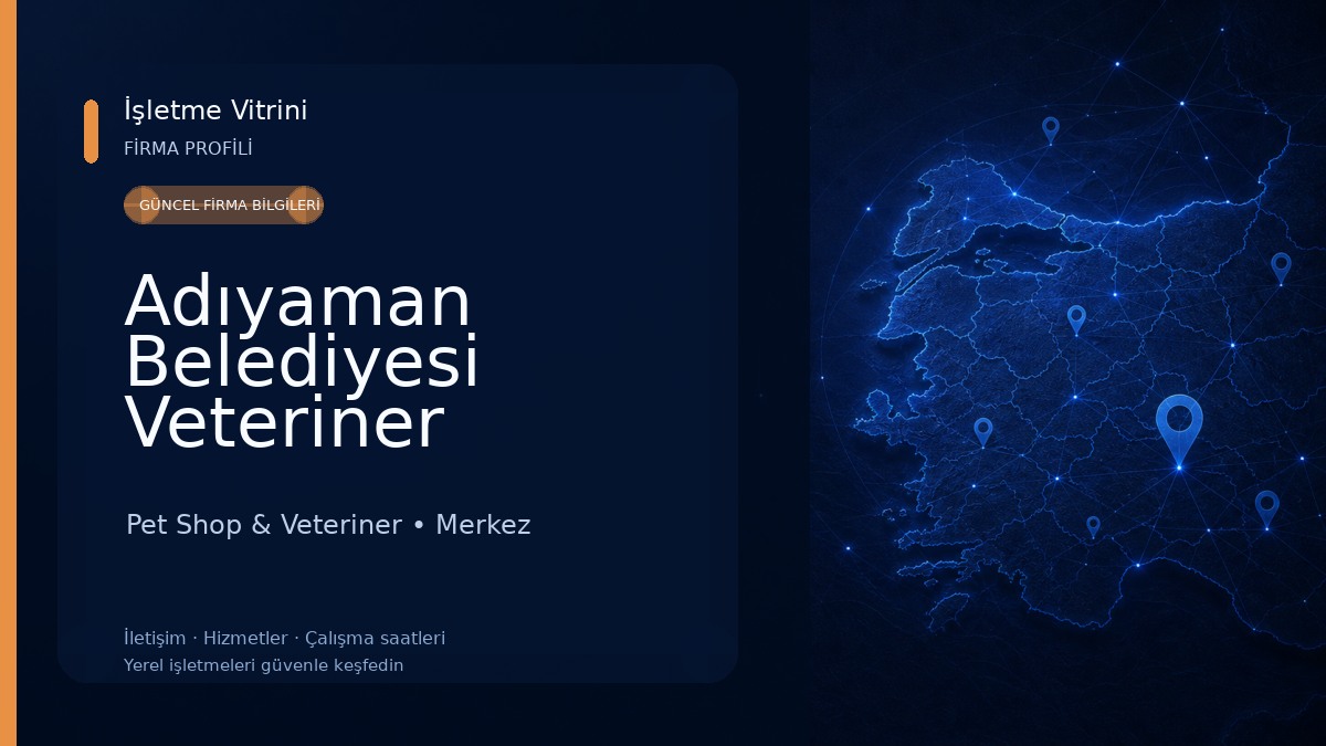 Adıyaman Belediyesi Veteriner Müdürlüğü