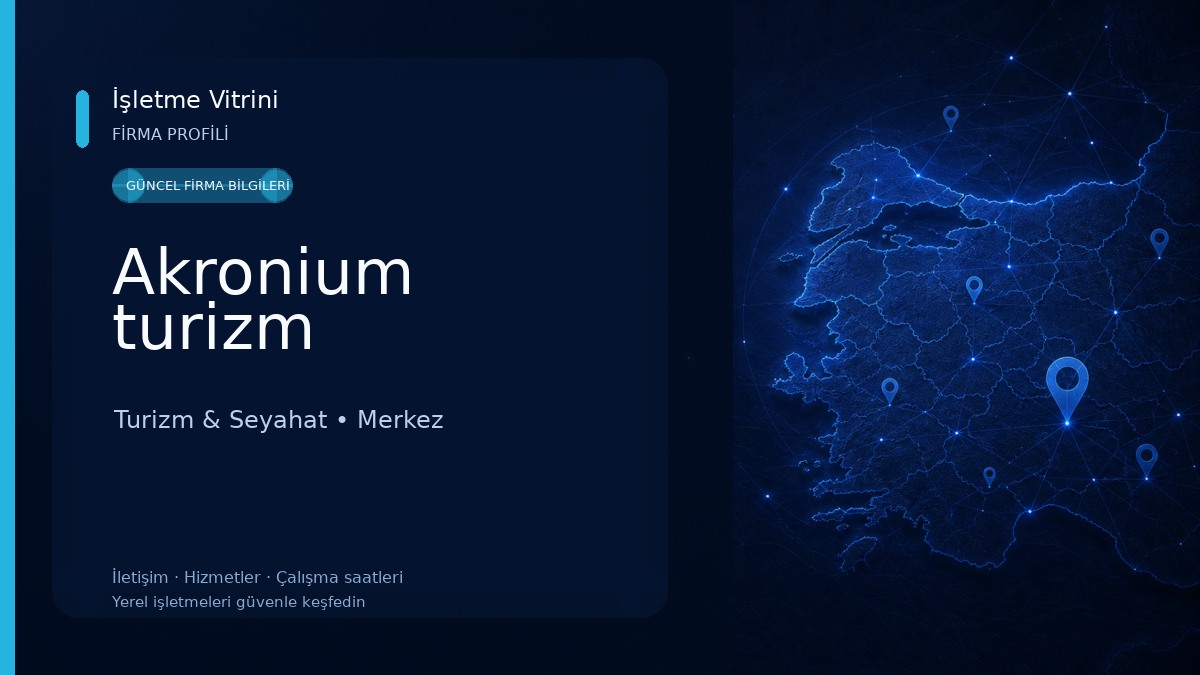 Akronium turizm Turizm & Seyahat