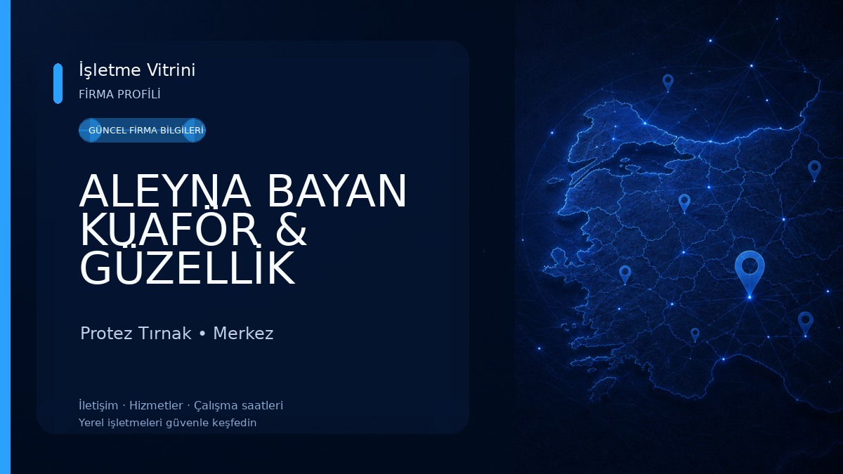 ALEYNA BAYAN KUAFÖR & GÜZELLİK SALONU YALÇIN YILDIRIM