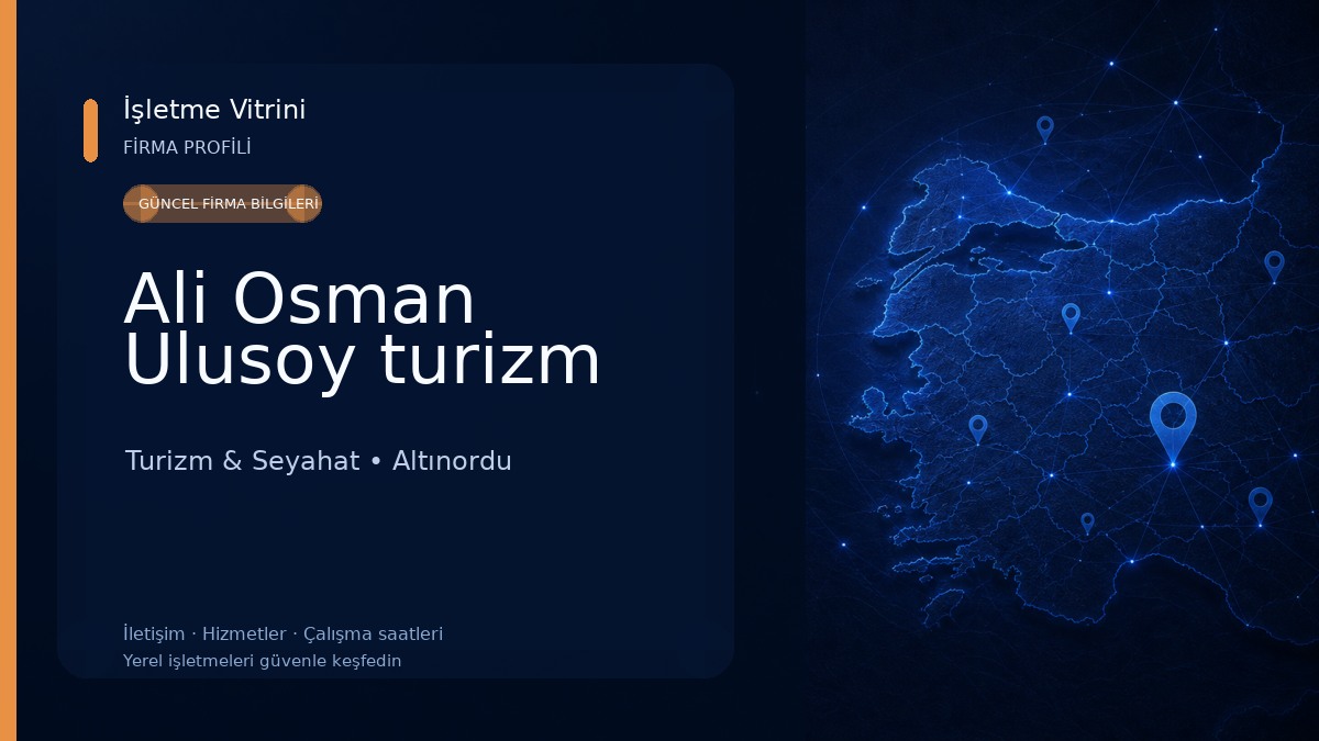 Ali Osman Ulusoy turizm Turizm & Seyahat