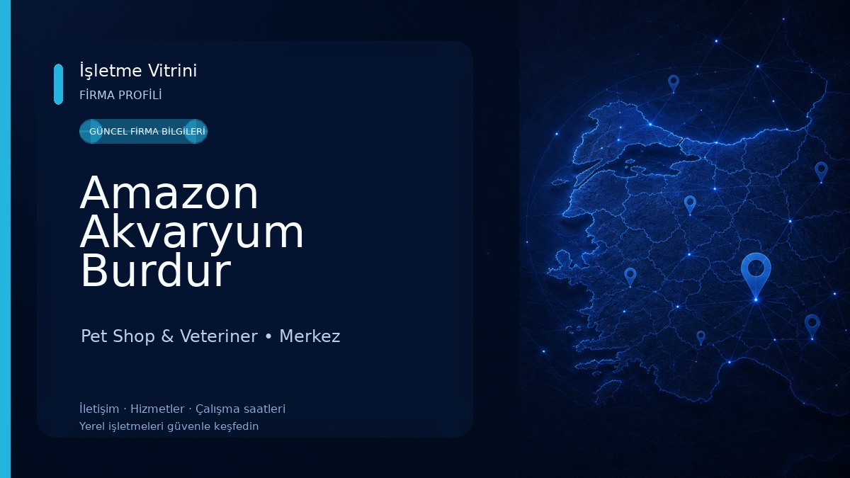 Amazon Akvaryum Burdur Pet Shop & Veteriner