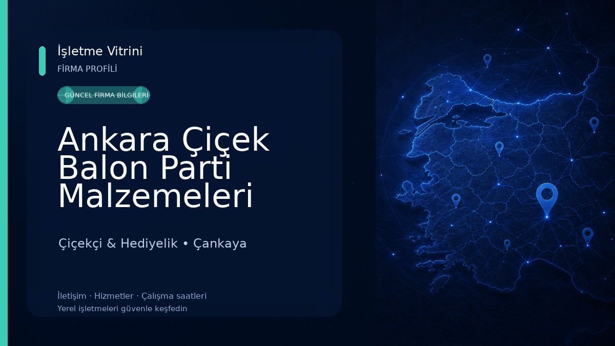 Ankara Çiçek Balon Parti Malzemeleri Çiçekçi & Hediyelik