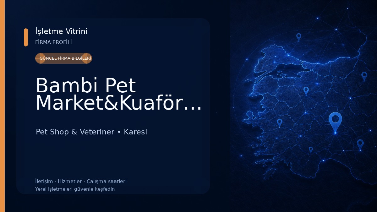 Bambi Pet Market&Kuaför&Otel Pet Shop & Veteriner