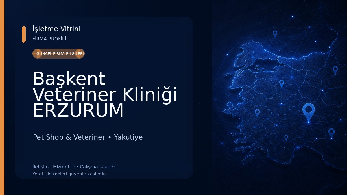 Başkent Veteriner Kliniği ERZURUM Pet Shop & Veteriner