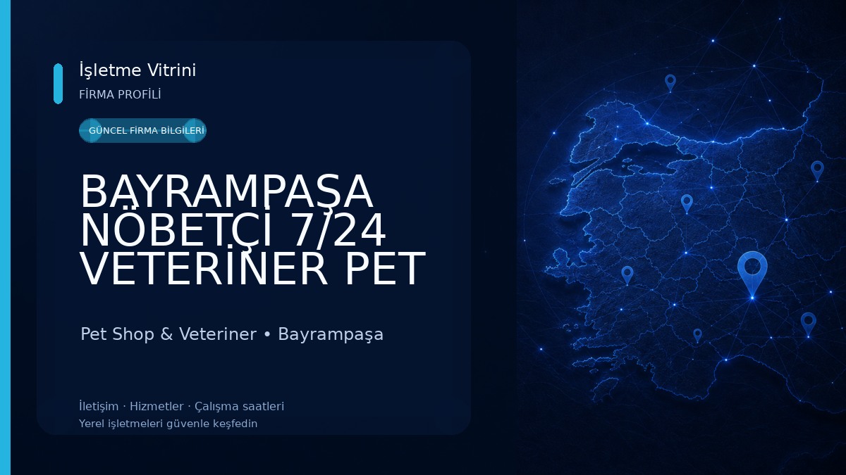 BAYRAMPAŞA NÖBETÇİ 7/24 VETERİNER PET ADDRESS VETERİNER POLİKLİNİĞİ Pet Shop & Veteriner