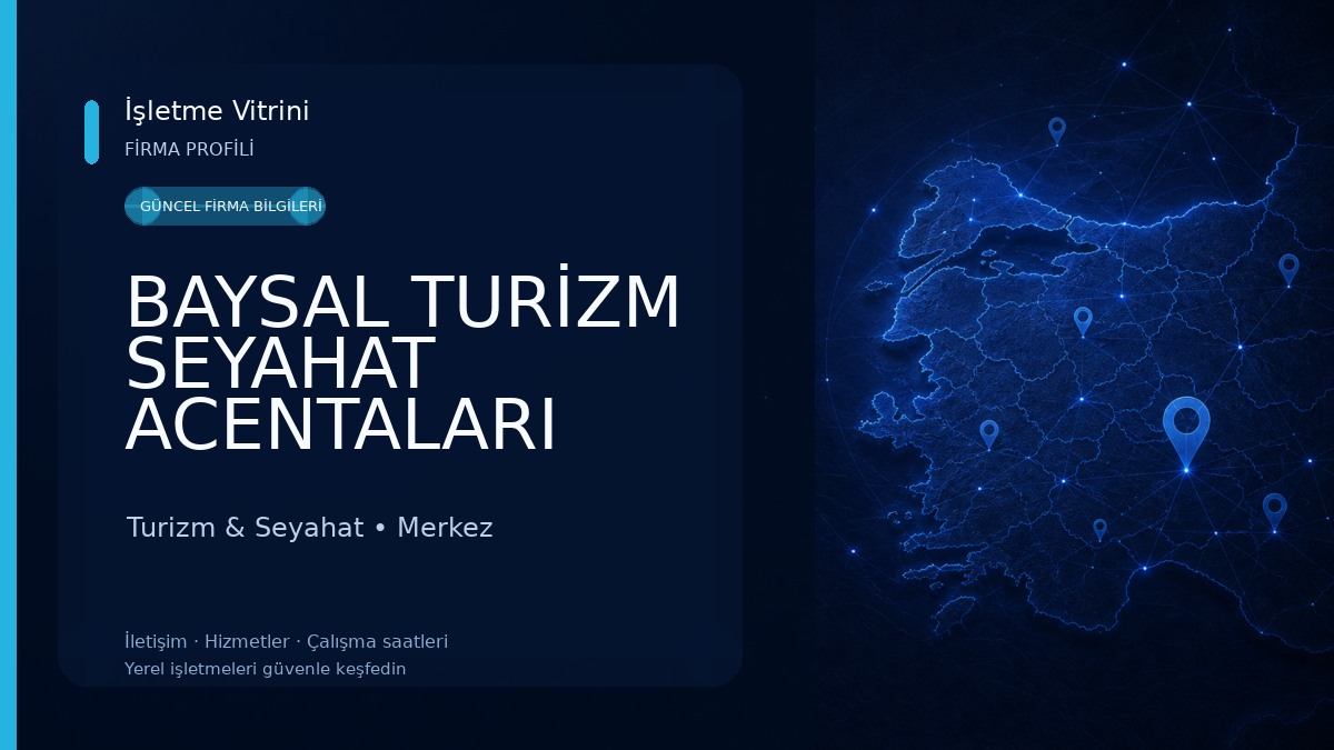 BAYSAL TURİZM SEYAHAT ACENTALARI ELAZIĞ Turizm & Seyahat
