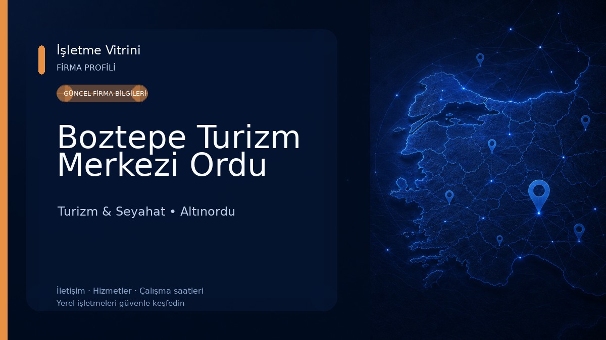 Boztepe Turizm Merkezi Ordu Turizm & Seyahat