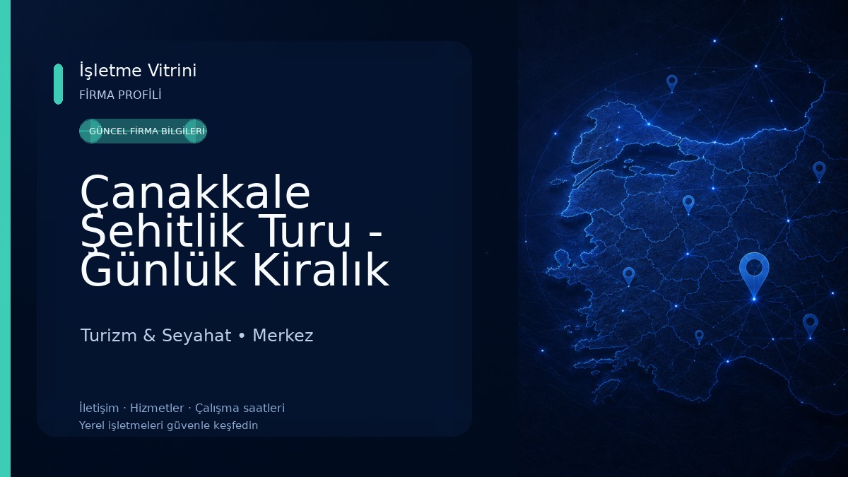 Çanakkale Şehitlik Turu - Günlük Kiralık Pansiyon
