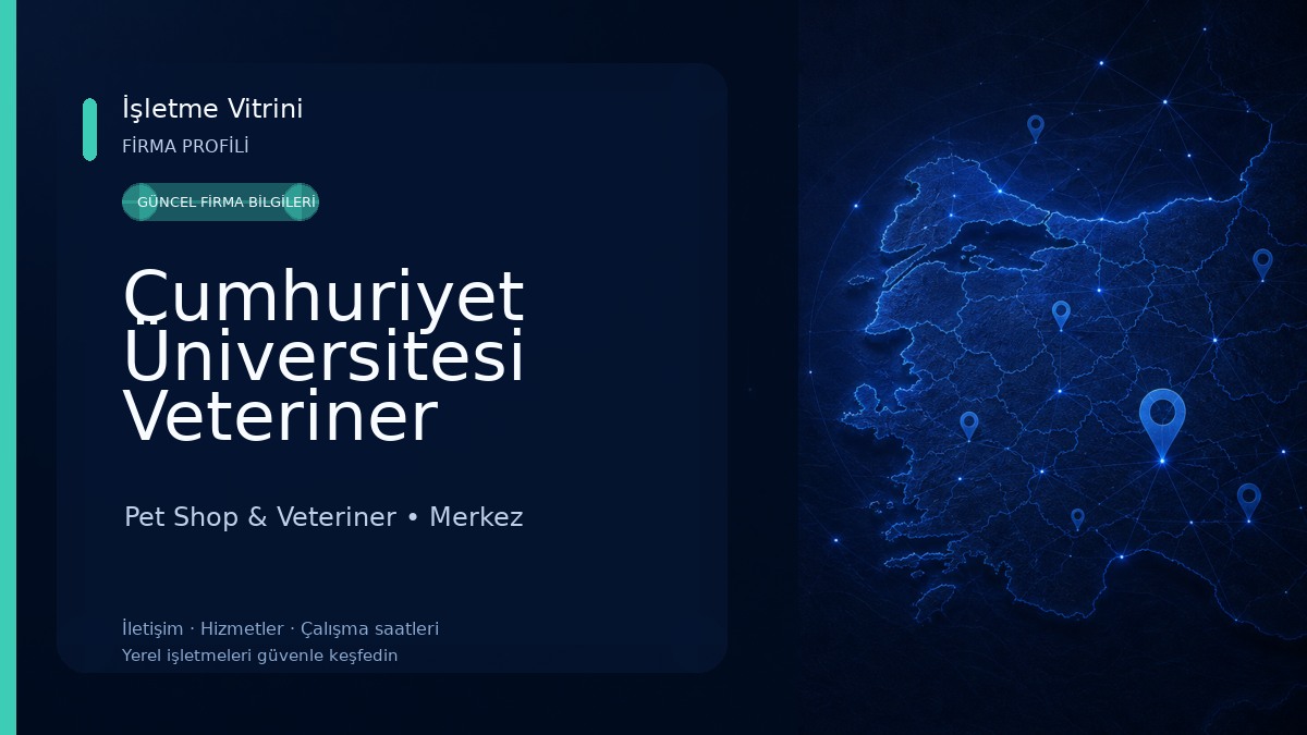 Cumhuriyet Üniversitesi Veteriner Fakültesi Pet Shop & Veteriner