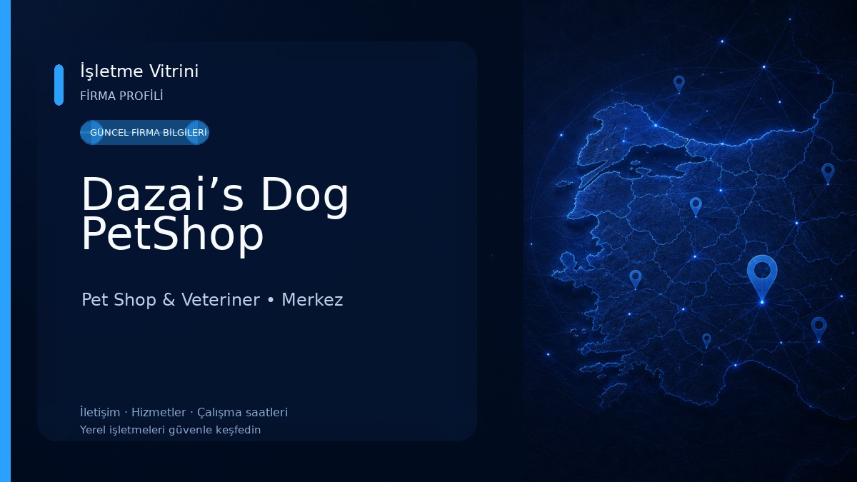 Dazai’s Dog PetShop Pet Shop & Veteriner
