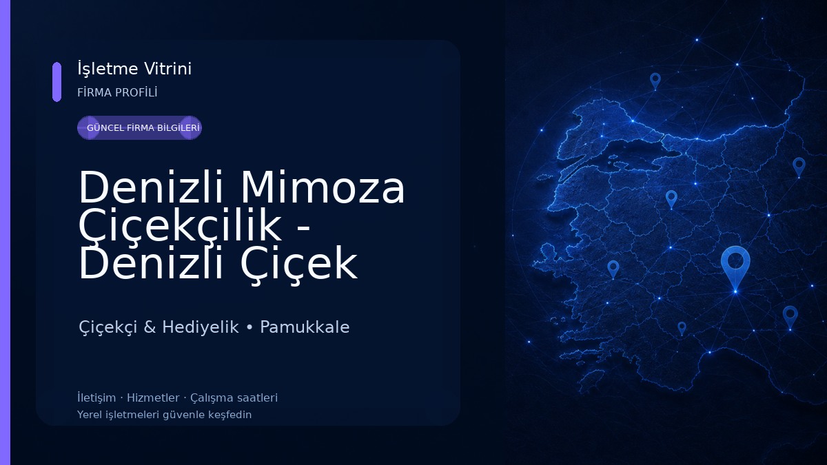 Denizli Mimoza Çiçekçilik - Denizli Çiçek Siparişi