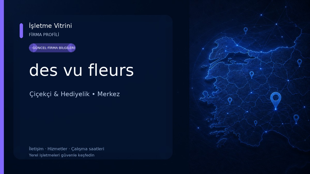des vu fleurs Çiçekçi & Hediyelik
