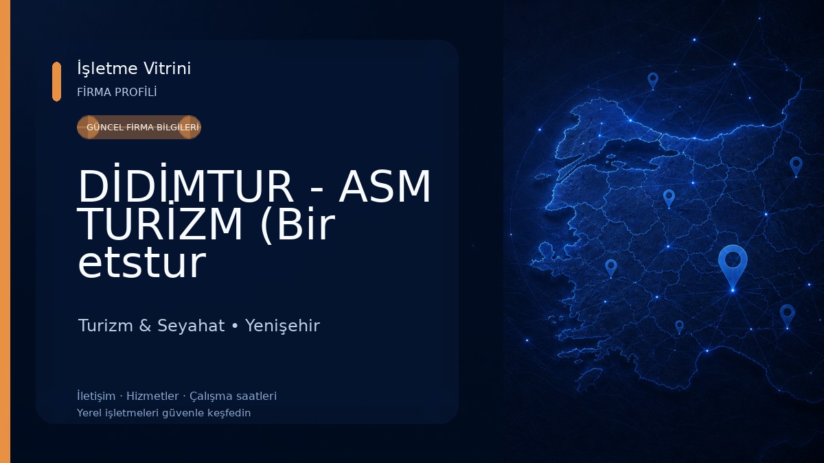DİDİMTUR - ASM TURİZM (Bir etstur markasıdır) Turizm & Seyahat