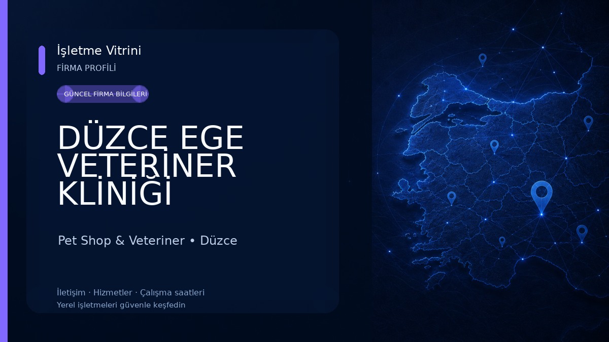 DÜZCE EGE VETERİNER KLİNİĞİ Pet Shop & Veteriner