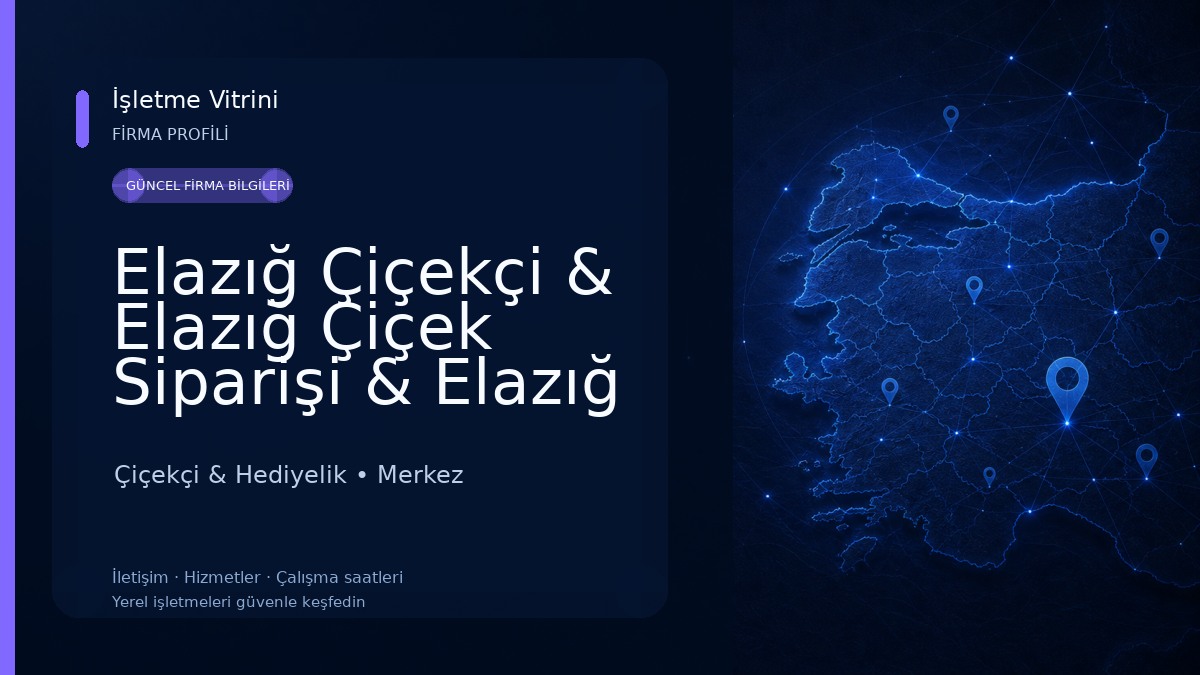 Elazığ Çiçekçi & Elazığ Çiçek Siparişi & Elazığ Optimum Çiçekçilik Çiçekçi & Hediyelik