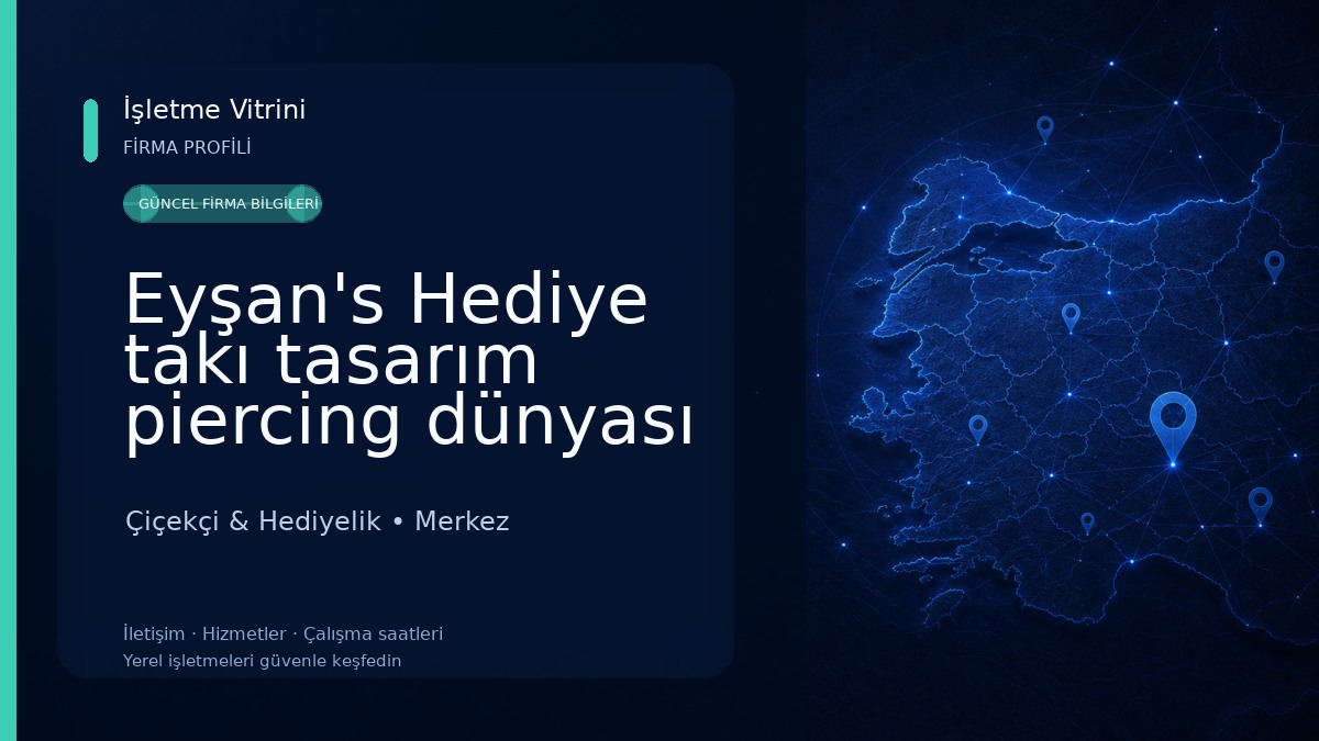 Eyşan's Hediye takı tasarım piercing dünyası