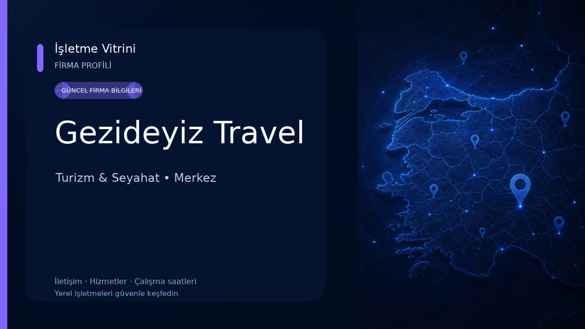 Gezideyiz Travel Turizm & Seyahat