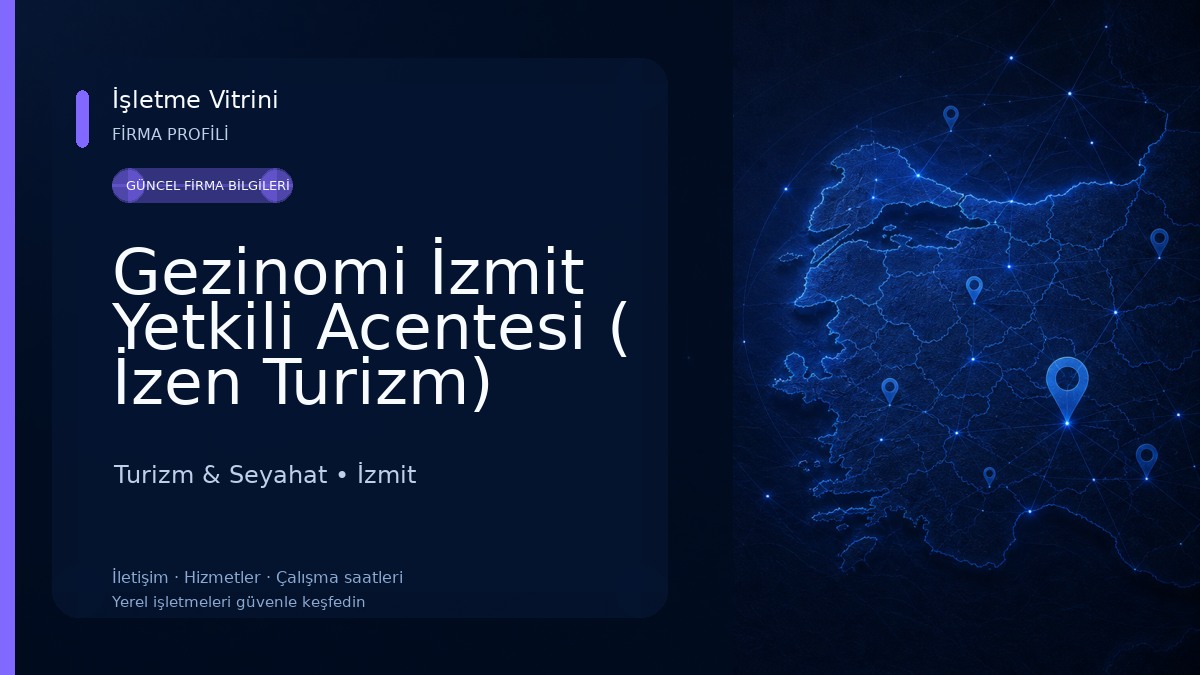 Gezinomi İzmit Yetkili Acentesi ( İzen Turizm) Turizm & Seyahat