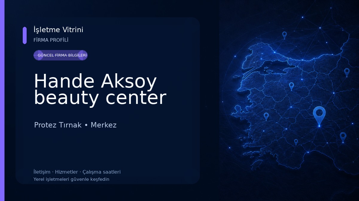 Hande Aksoy beauty center Protez Tırnak