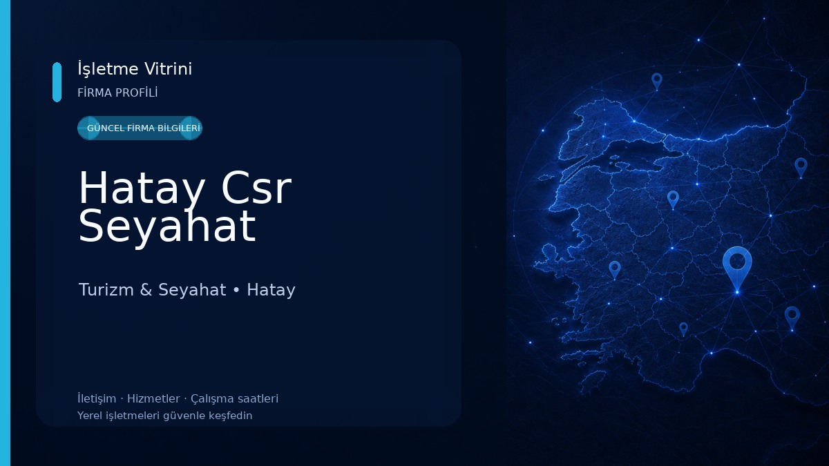 Hatay Csr Seyahat Turizm & Seyahat