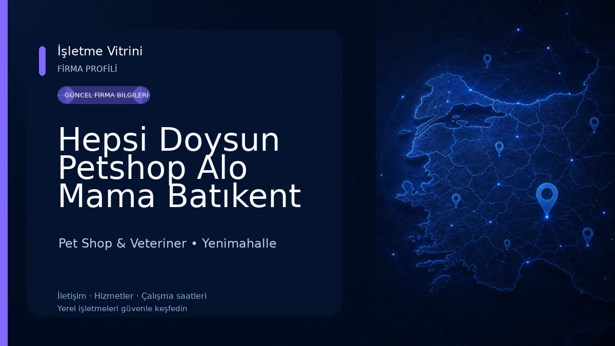 Hepsi Doysun Petshop Alo Mama Batıkent Şube Pet Shop & Veteriner