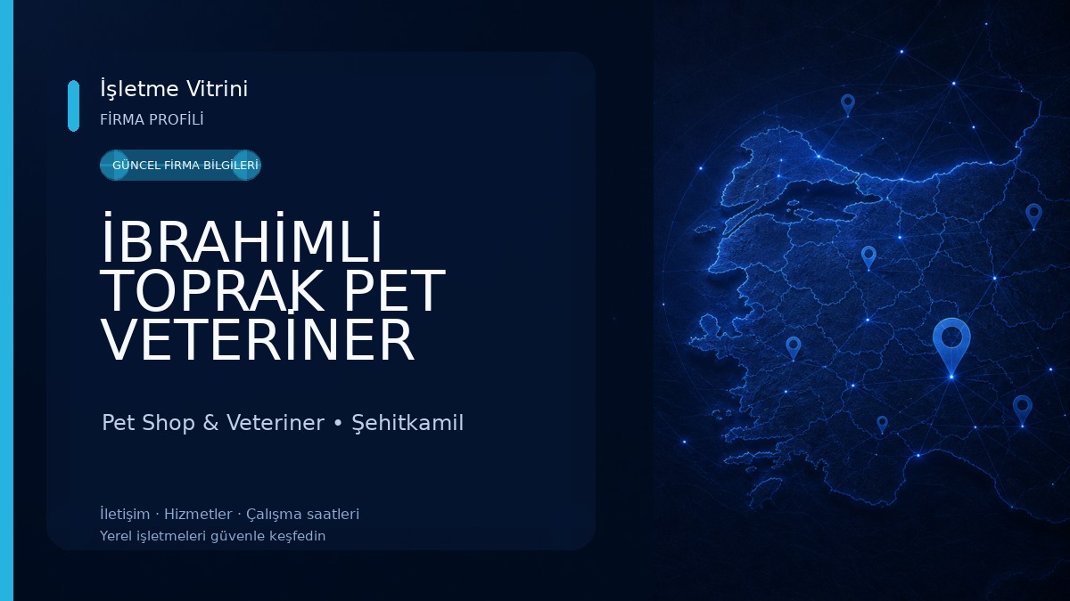 İBRAHİMLİ TOPRAK PET VETERİNER KLİNİĞİ Pet Shop & Veteriner