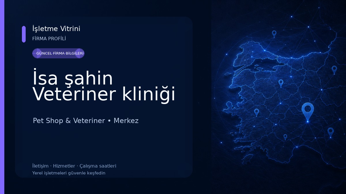 İsa şahin Veteriner kliniği Pet Shop & Veteriner