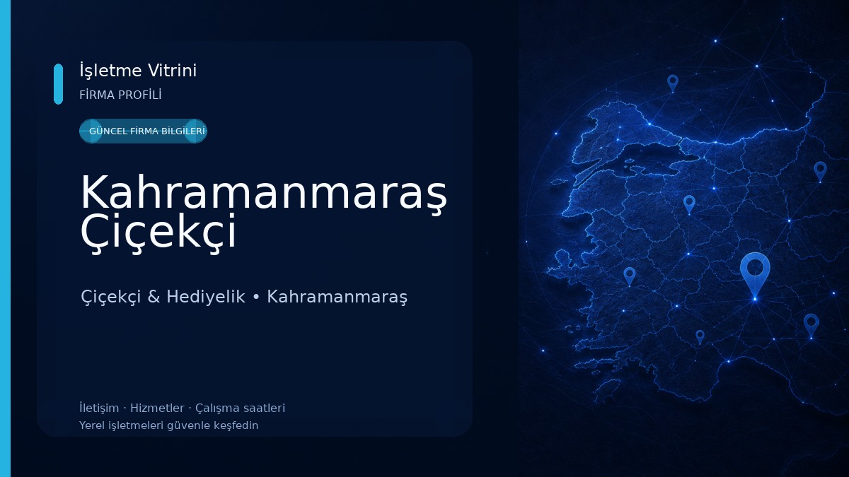 Kahramanmaraş Çiçekçi