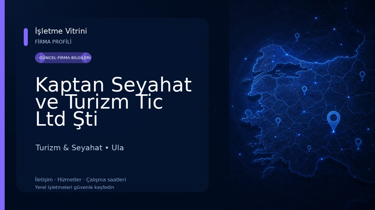 Kaptan Seyahat ve Turizm Tic Ltd Şti Turizm & Seyahat