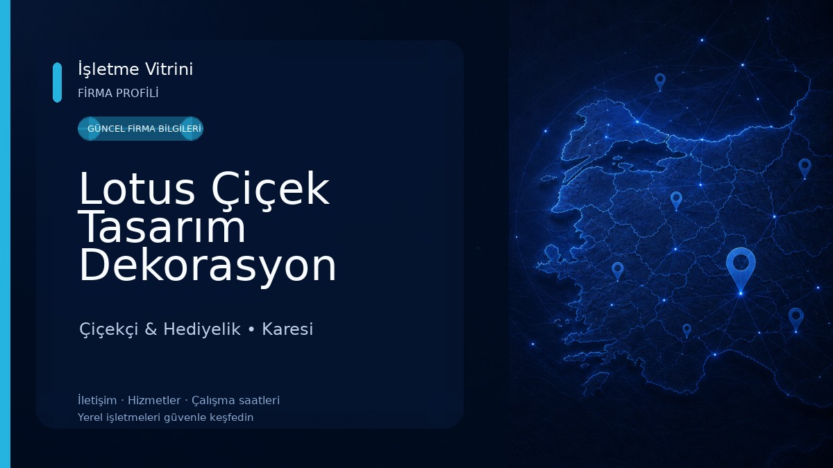 Lotus Çiçek Tasarım Dekorasyon Çiçekçi & Hediyelik