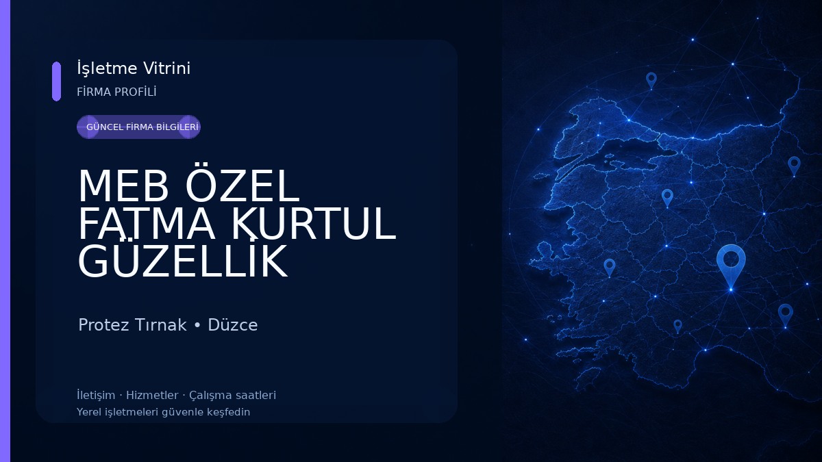MEB ÖZEL FATMA KURTUL GÜZELLİK AKADEMİ Protez Tırnak