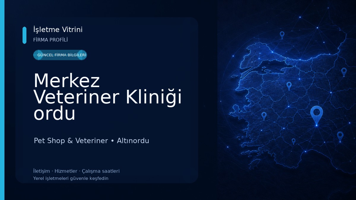 Merkez Veteriner Kliniği ordu Pet Shop & Veteriner