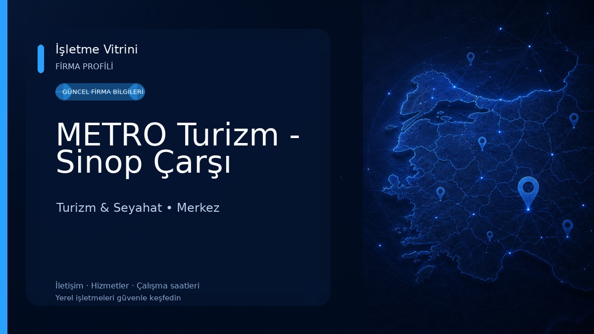 METRO Turizm - Sinop Çarşı Turizm & Seyahat