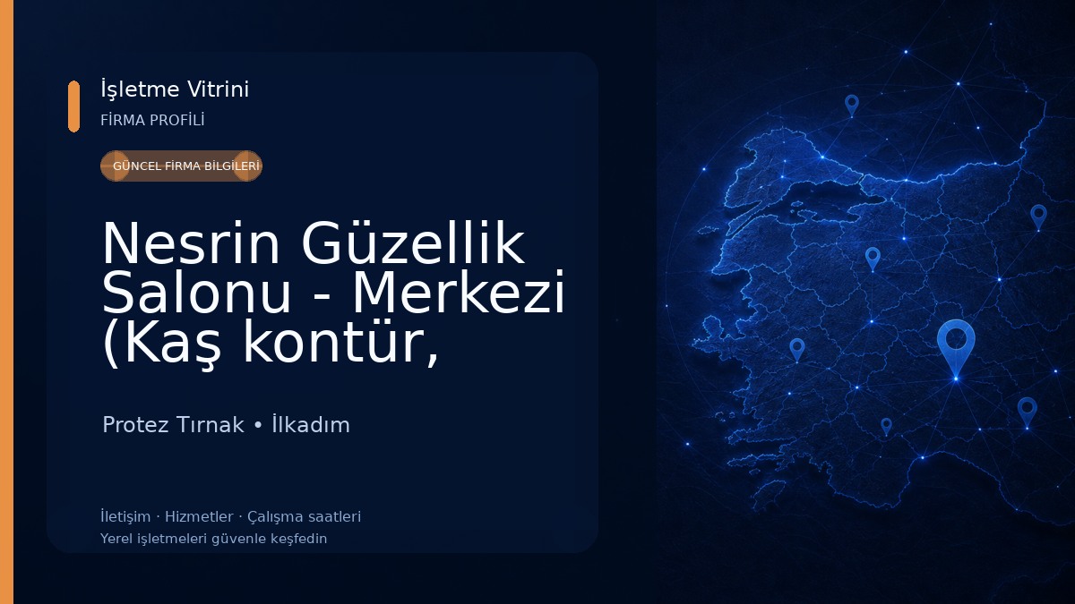 Nesrin Güzellik Salonu - Merkezi (Kaş kontür, manikür, pedikür, dudak renklendirme, kalıcı oje, eyeliner) Protez Tırnak