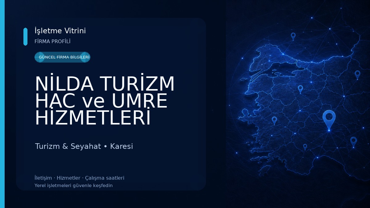 NİLDA TURİZM HAC ve UMRE HİZMETLERİ Turizm & Seyahat
