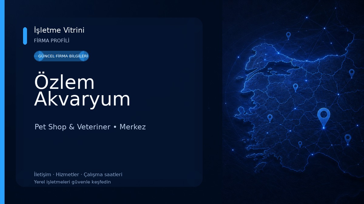Özlem Akvaryum Pet Shop & Veteriner