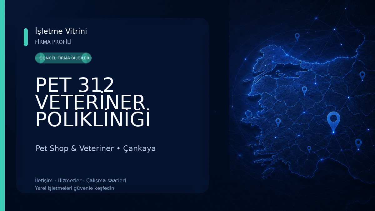 PET 312 VETERİNER POLİKLİNİĞİ 100.YIL