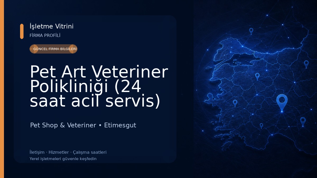 Pet Art Veteriner Polikliniği (24 saat acil servis) Pet Shop & Veteriner