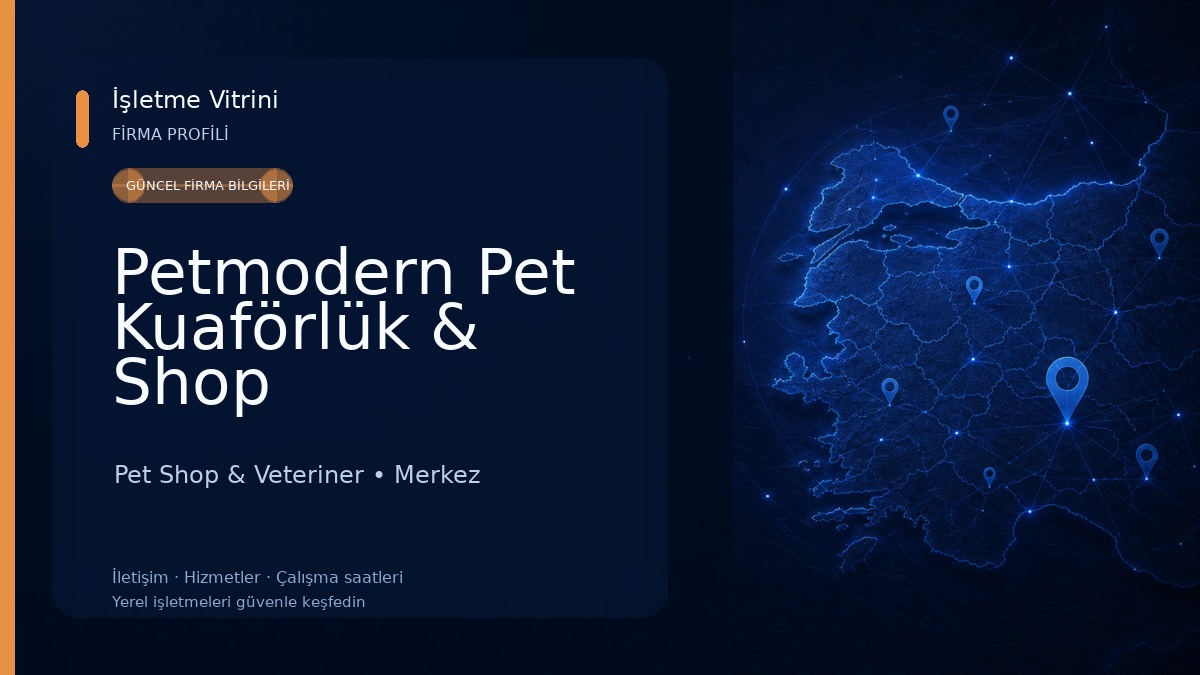 Petmodern Pet Kuaförlük & Shop Pet Shop & Veteriner