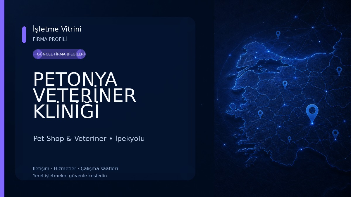 PETONYA VETERİNER KLİNİĞİ Pet Shop & Veteriner