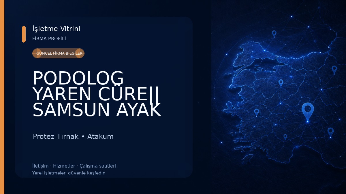 PODOLOG YAREN CÜRE|| SAMSUN AYAK SAĞLIĞI VE BAKIMI