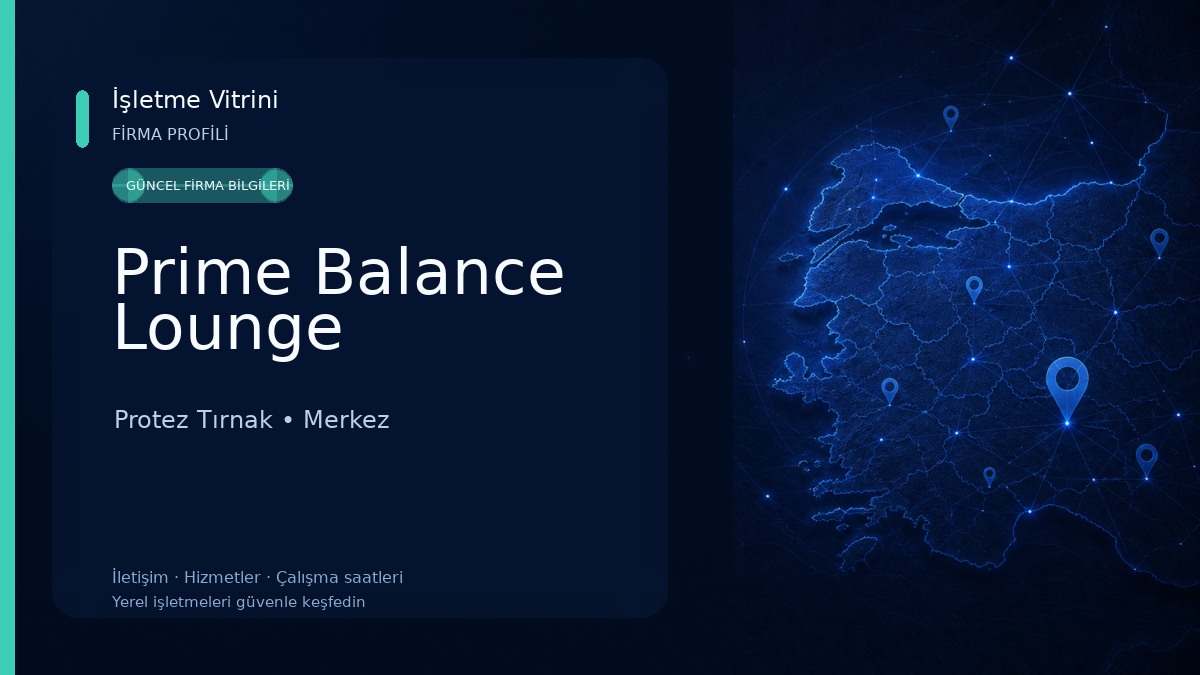 Prime Balance Lounge Protez Tırnak
