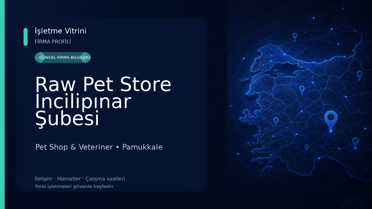 Raw Pet Store İncilipınar Şubesi Pet Shop & Veteriner
