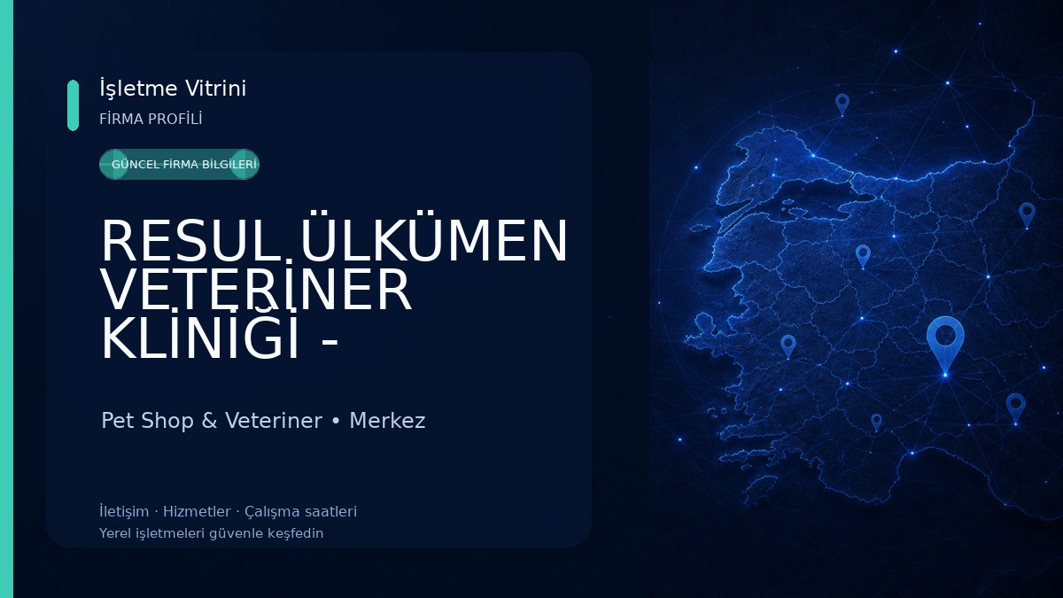 RESUL ÜLKÜMEN VETERİNER KLİNİĞİ - KARAMAN VETERİNER Pet Shop & Veteriner