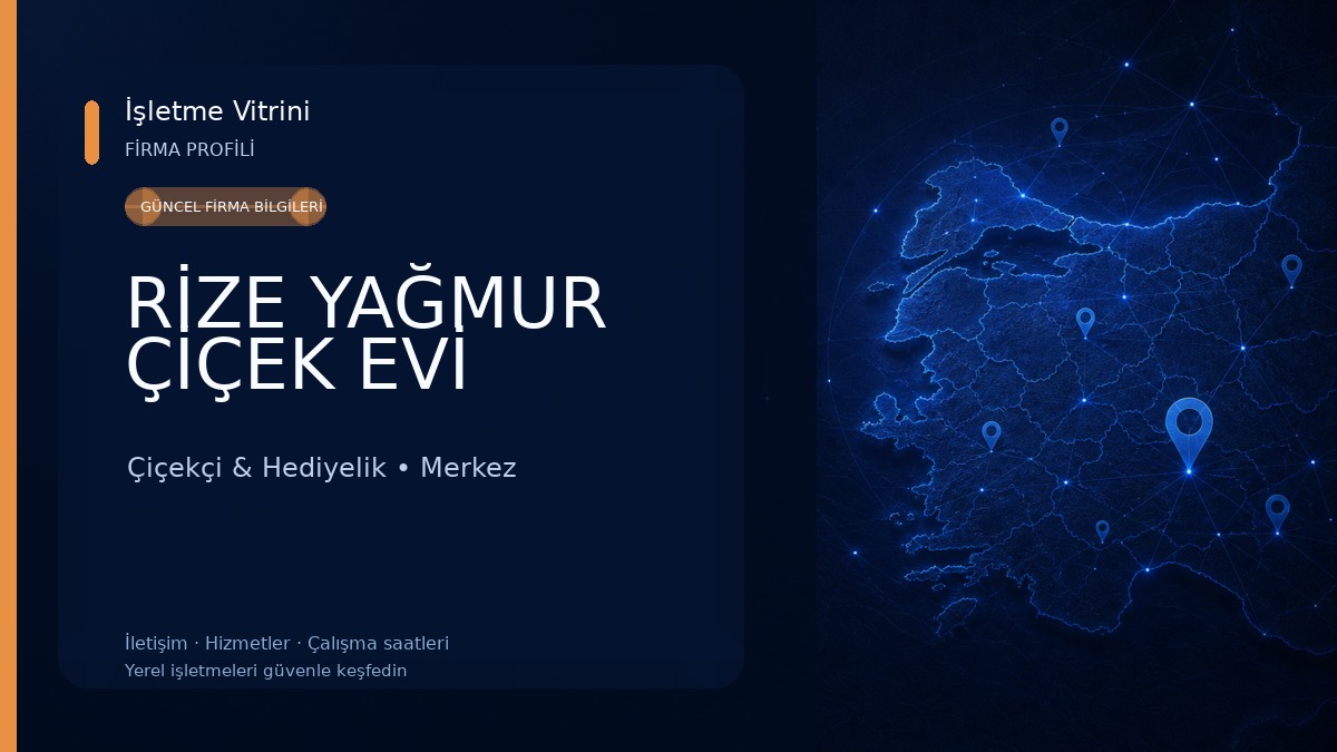 RİZE YAĞMUR ÇİÇEK EVİ Çiçekçi & Hediyelik