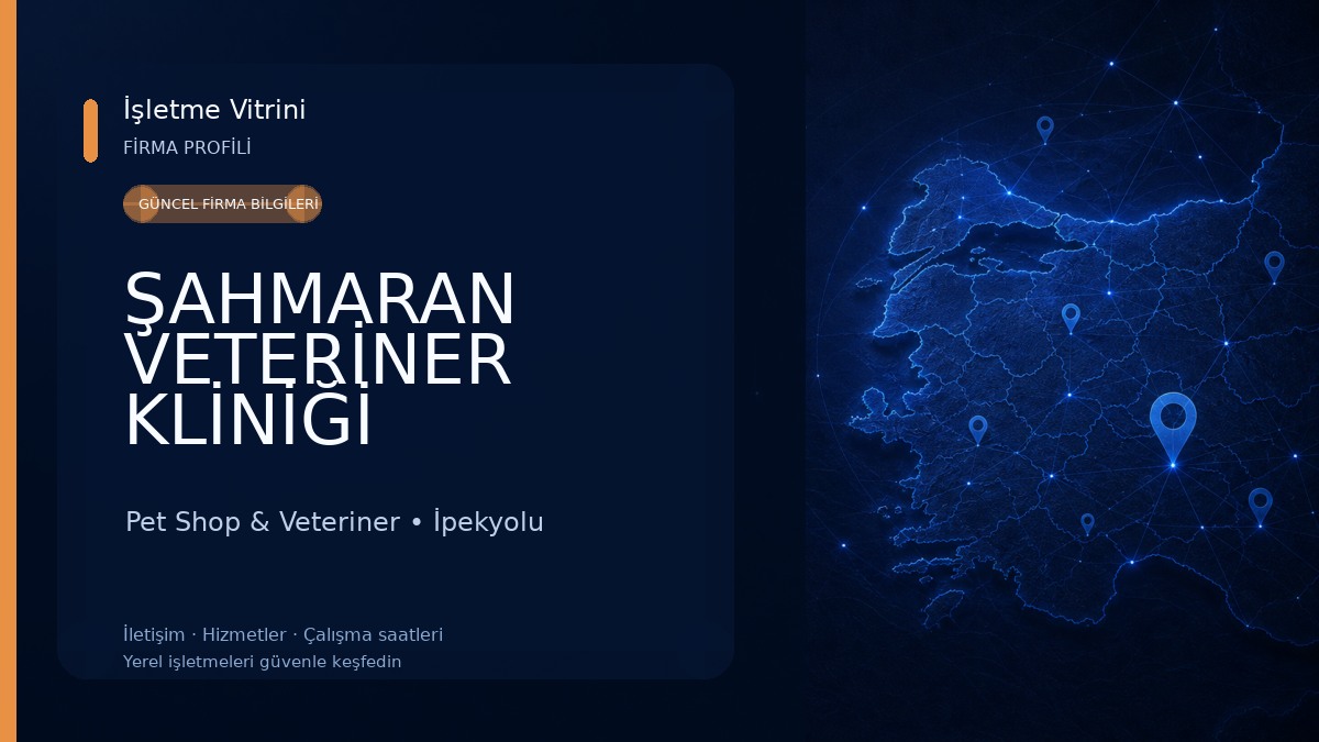 ŞAHMARAN VETERİNER KLİNİĞİ Pet Shop & Veteriner