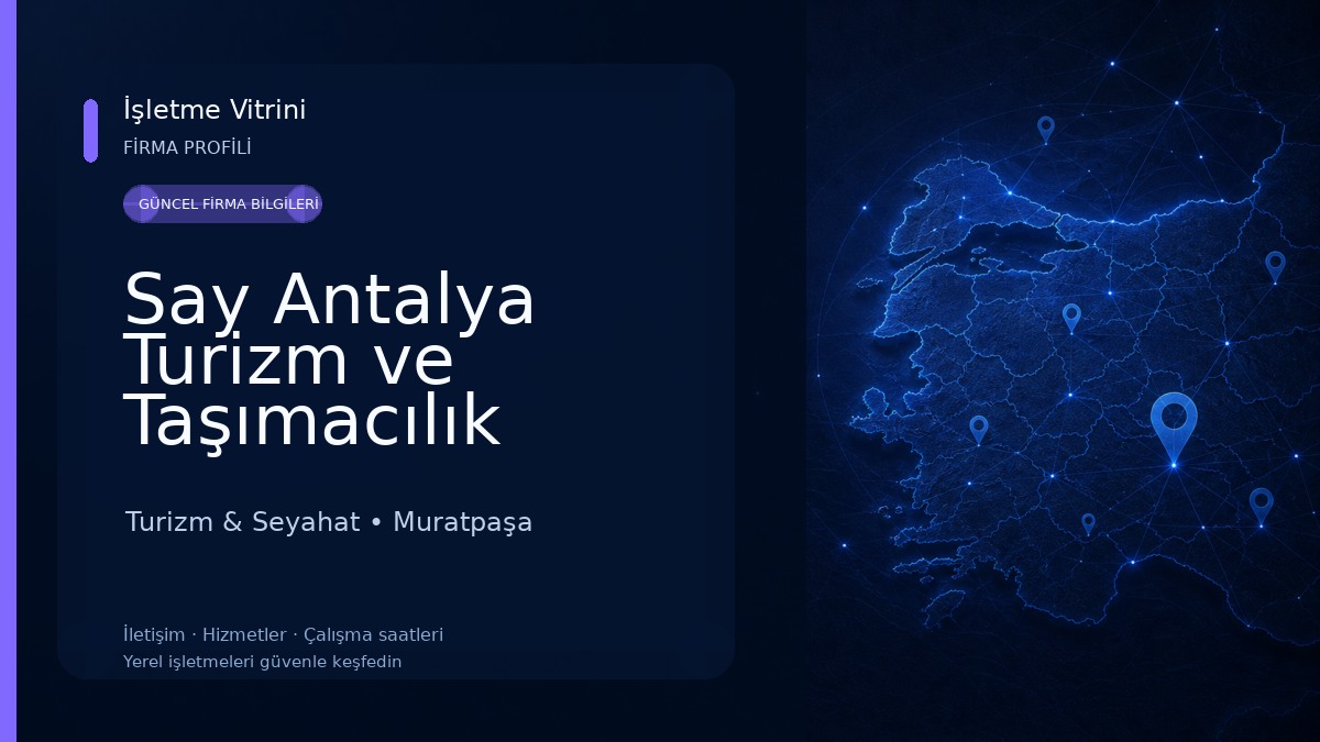 Say Antalya Turizm ve Taşımacılık Turizm & Seyahat