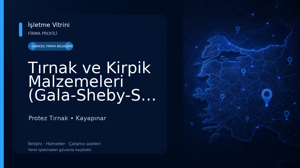 Tırnak ve Kirpik Malzemeleri (Gala-Sheby-Staleks-Viola)