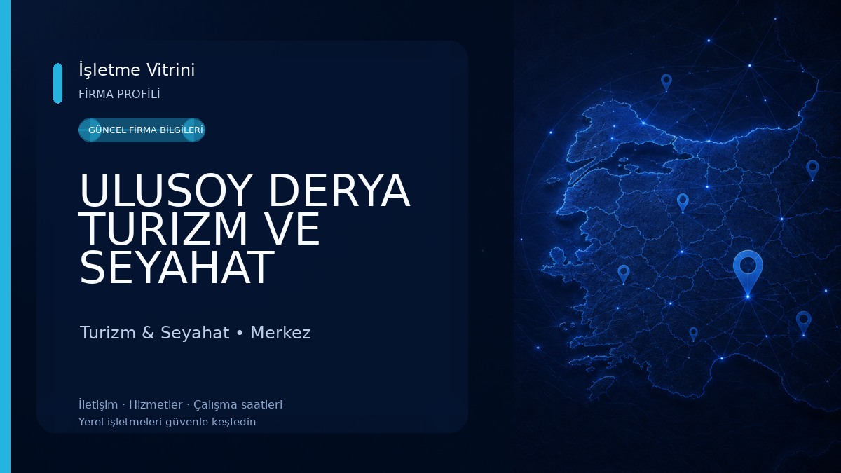 ULUSOY DERYA TURIZM VE SEYAHAT Turizm & Seyahat