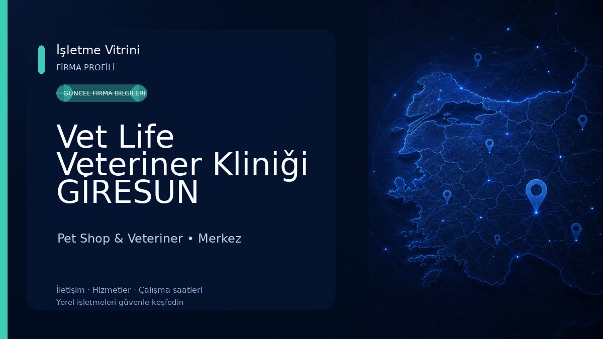 Vet Life Veteriner Kliniǧi GİRESUN Pet Shop & Veteriner